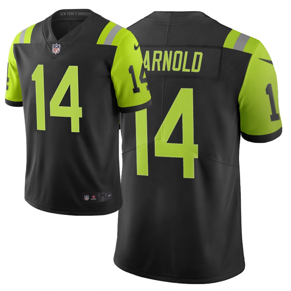 Men Nike NFL New York Jets #14 sam darnold Limited city edition black green jersey->new york jets->NFL Jersey